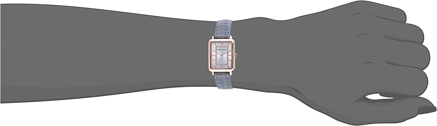 Anne Klein Women's Glitter Accented Croco-Grain Strap Watch, AK/3820 - Image 5